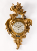 Swedish Rococo Giltwood Cartel Clock, Stockholm, circa 1770.